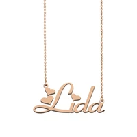lida name necklace custom name necklace for women girls best friends birthday wedding christmas mother days gift
