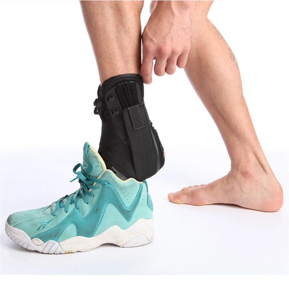 

Ankle Brace Lace Up Sports Safety Adjustable Running Ankle Support Soccer Baseball Volleyball Leg Weights Training Foot Bandage