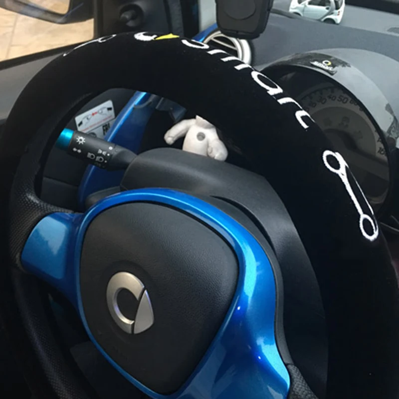 Тюнинг автомобиля чехол на руль тёплый протектор внутреннее украшение для Smart