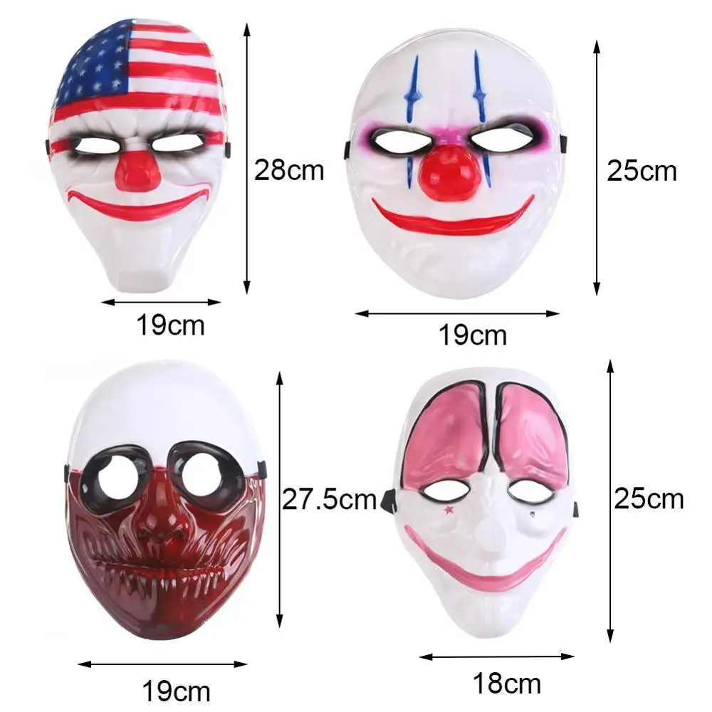 Новинка игра Payday 2 маски для косплея на Хэллоуин маскарадное платье костюм