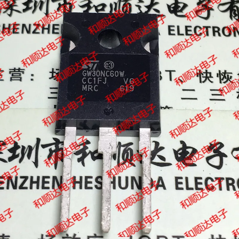 

10 шт./лот GW30NC60W STGW30NC60W, новый запас, TO-247 600V 30A