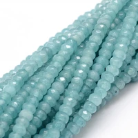14 inchesstrand 4x23mm faceted roundel stone beads loose spacer beads for diy beads bracelet jewelry making handmade
