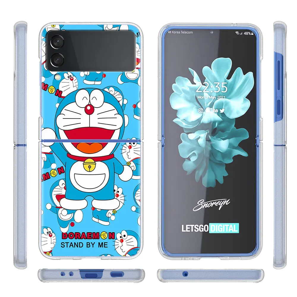 Чехол для Samsung Galaxy Z Flip 3 5G Прозрачный жесткий чехол сотового телефона ZFlip3