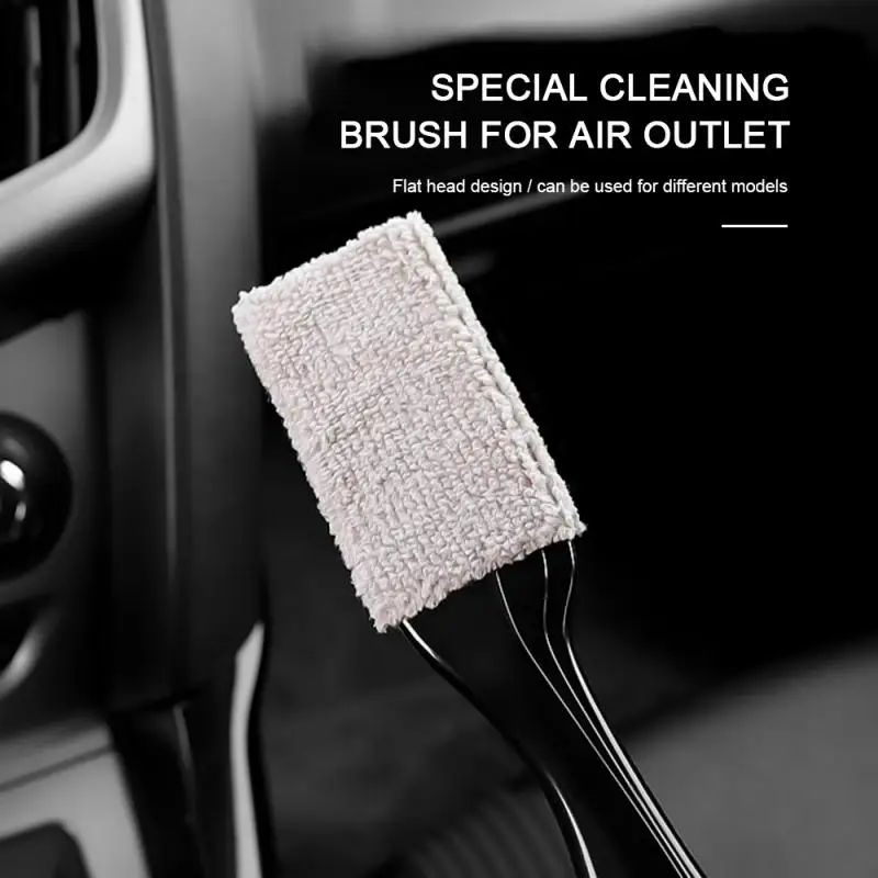 

Car Cleaning Brush Dusting Remove Double Side For Air Conditioning Panel Gap Auto Wash Tools Car Meter Detailing Cleaner