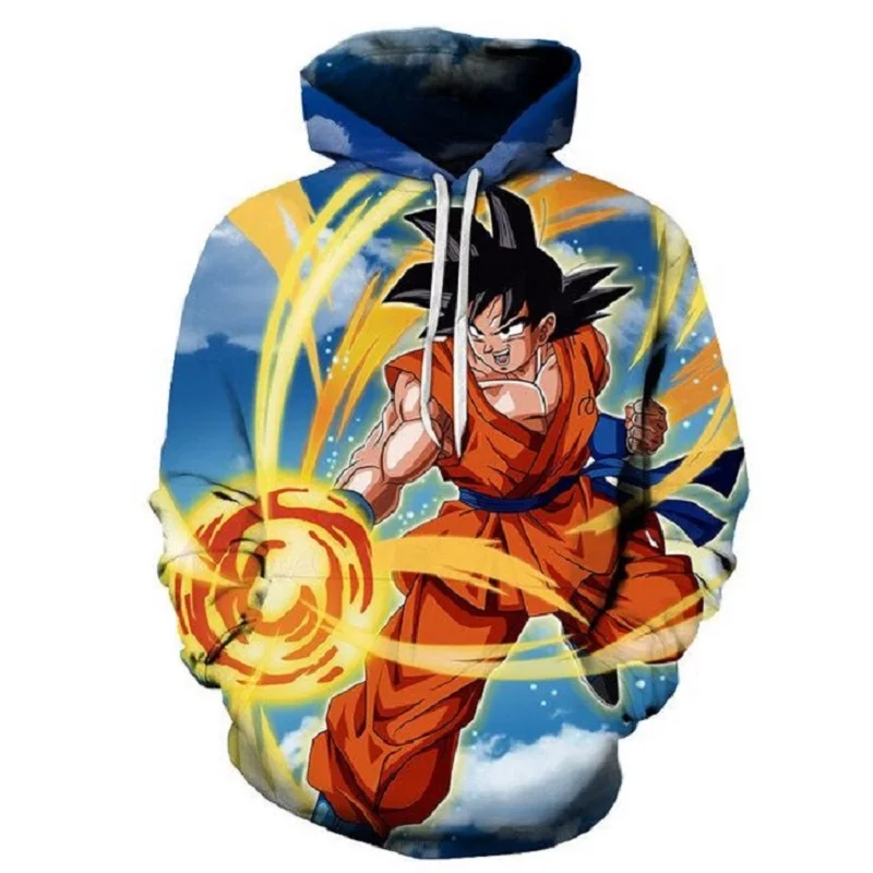Горячая аниме худи Dragon Ball для мужчин и женщин 3D толстовки Супер сайян Вегета Дети Толстовка Гоку мужская повседневная куртка мультфильм мальчики Outwea