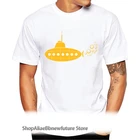 Хипстерская Мужская футболка TEEHUB, желтые футболки с принтом подводной лодки, Забавные футболки с коротким рукавом, крутая необходимая футболка