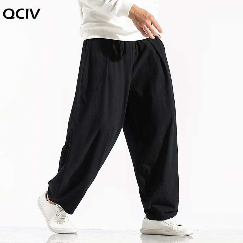 

New Men's Solid Color Harem Pants Harajuku Style Men Loose Ankle-Length Trousers Streetwear Male Casual Pants Large Size 5XL