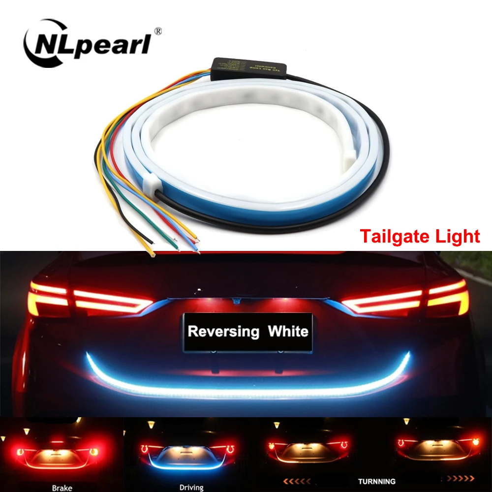 Яркая светодиодная лента NLpearl 120 мм 12 В RGB сигнал поворота хосветильник свет для