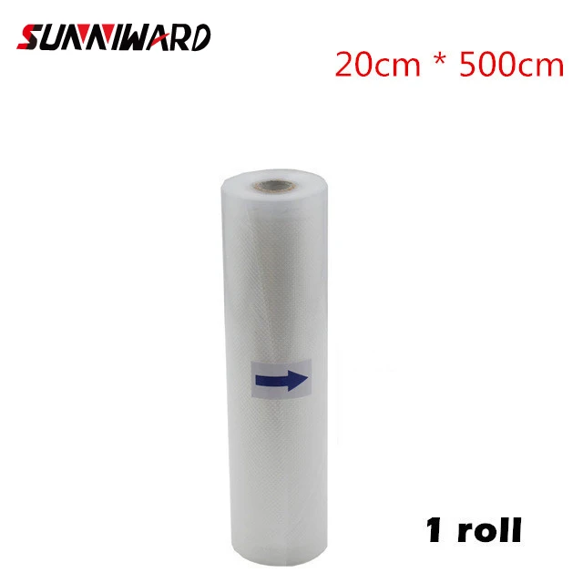 x 500cm (1 roll) Sunniward 220 В/110 в бытовой пищевой вакуумный упаковщик упаковочная машина пленочный упаковщик вакуумный упаковщик в том числе 15 штук пакетов - Цвет: x 500cm (1 roll)