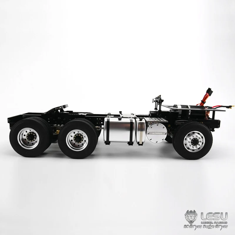1/14 RC LESU 6x6 металлический корпус оси сервопривод двигателя для трактора грузовика
