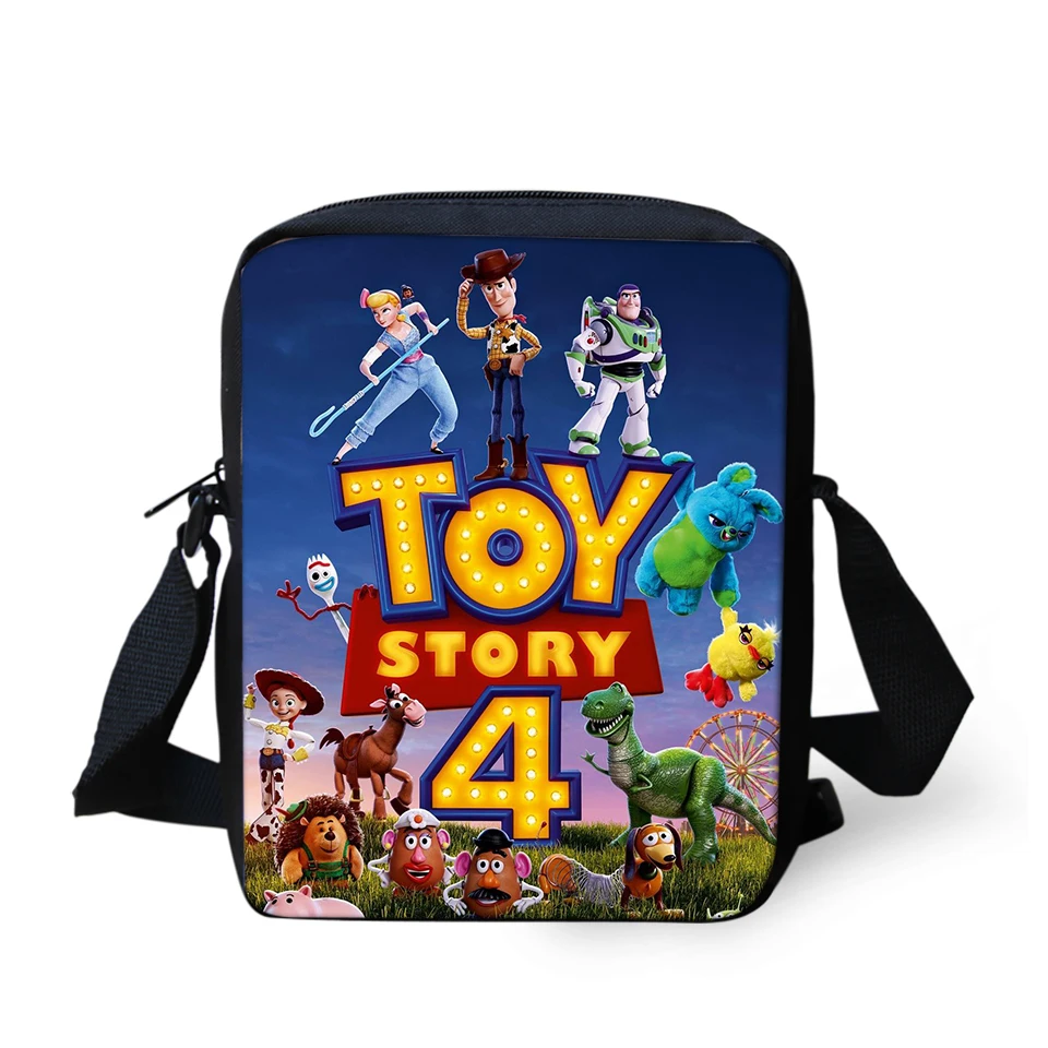 ELVISWORDS женские сумки-мессенджеры Toy Story 4 узор сумки на плечо мультяшный дизайн