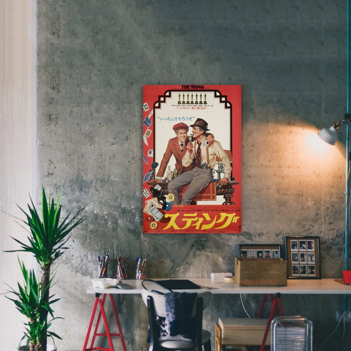 Постер японского фильма The Sting 1974 классический винтажный Ретро-постер на холсте