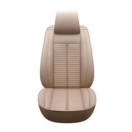 Beige standard Чехлы для автомобильных сидений из искусственной кожи с полным покрытием для jeep patriot jeep renegade kia carens kia ceed kia - Название цвета: Beige standard