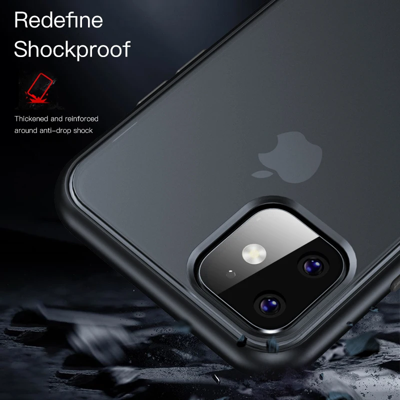 Роскошный Матовый чехол LUPHIE для iPhone 11 Pro Max, противоударный чехол для, iPhone 11, 5,8, 6,1, 6,5 дюймов, чехол s Coque Funda