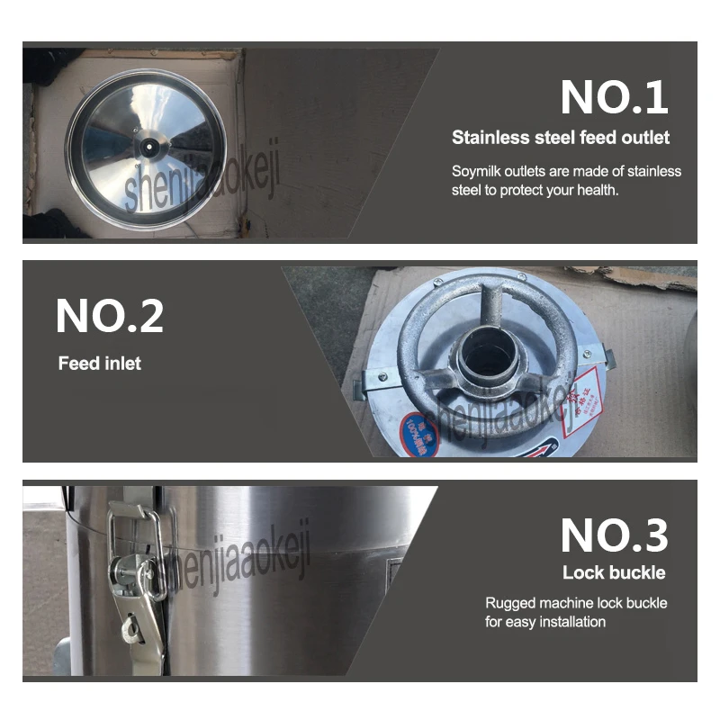 

Commercial soymilk machine Slurry slag separation soya-bean milk machine 100 type Home beater tofu machine 220v 0.75kw