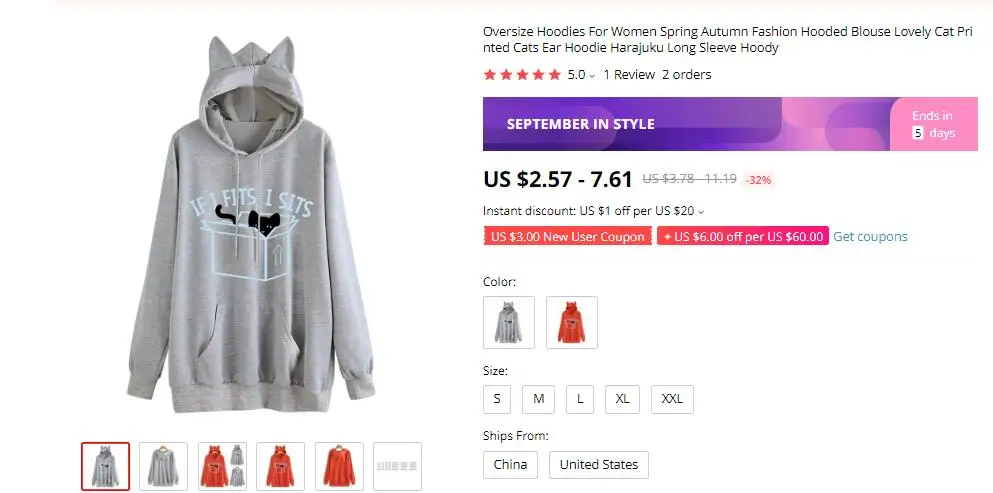 Осенняя мода, худи с кошачьими ушами Bluza damsk для женщин и девочек, однотонный топ с длинным рукавом и карманами с принтом кота, блузка, толстовка, свободная толстовка с капюшоном