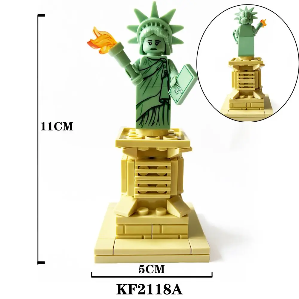 

New Series Action Statue of Liberty Sandman Vulture Building Blocks Bricks Figures For Children Toys Gift KF701 KF702 KF2118A