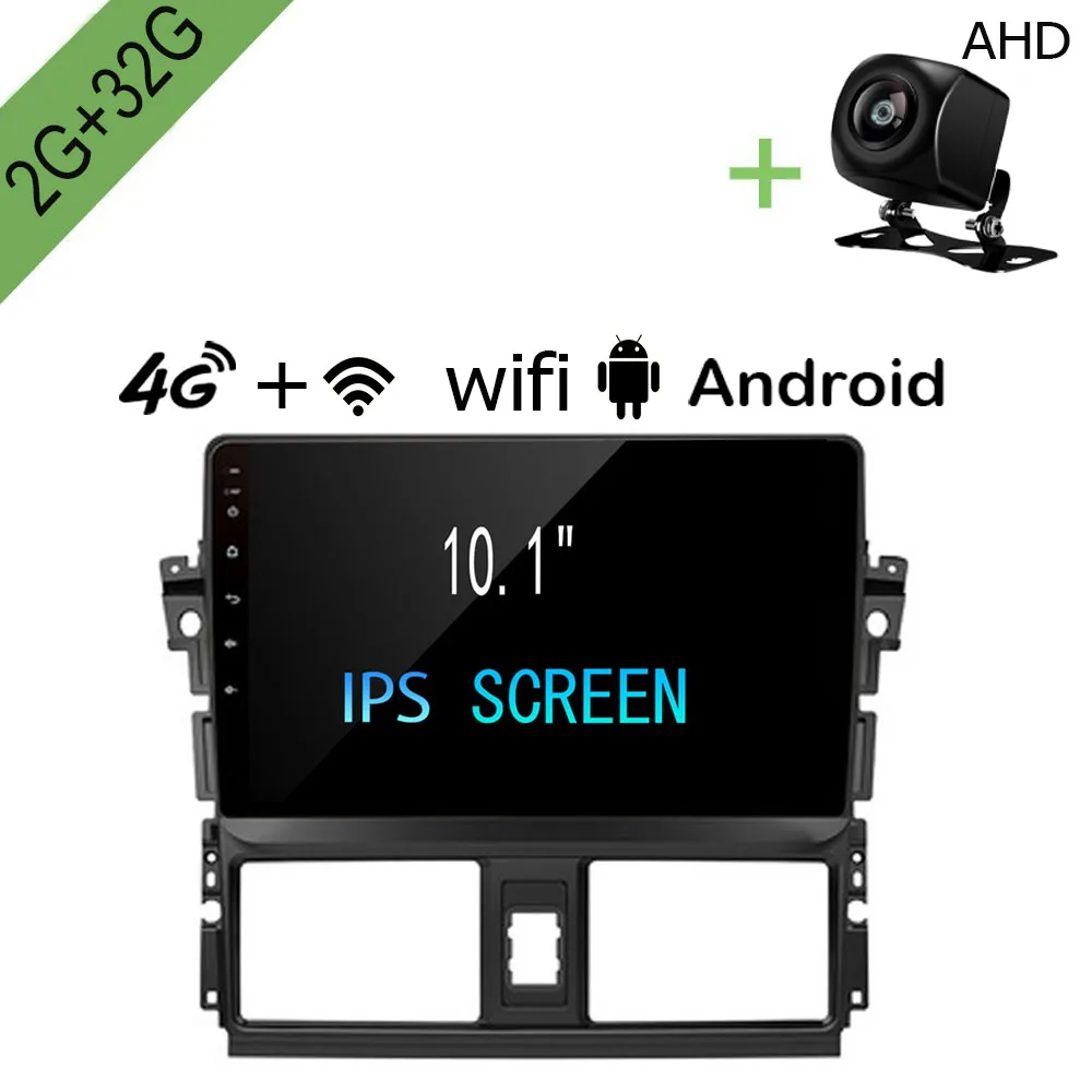 Автомобильный мультимедийный Dvd-плеер R-Way на Android с Gps для Toyota Vios/Yaris 2013 2014 2015 2016 2 ГБ