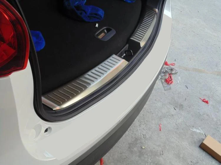 Нержавеющая внутренняя защитная накладка на задний бампер багажник Накладка