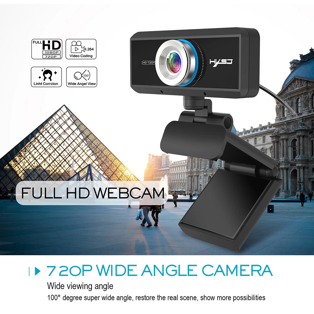 

Веб-камера с высокой четкостью 2020 температуре не более 30 градусов вращающийся 2,0 720p USB камера видео Запись веб-камера С микрофоном для ПК Ком...