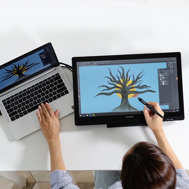 

20 Digital Pen Tablet Monitor Graphics Drawing Monitor Pen Display with Battery-free Pen Tilt function for Win Mac
