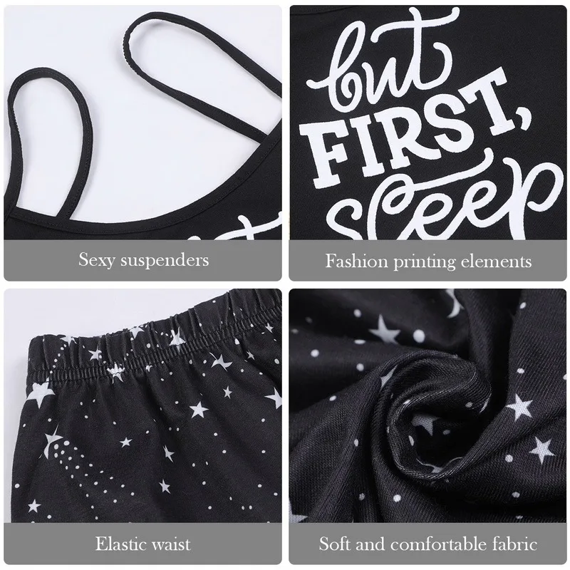 

Spaghetti Strap Lace Pajama Set Sleeveless Trim Pyjamas Sleep Shorts Set Lace Pijama Suit Sleepwear Women Sexy Nighties