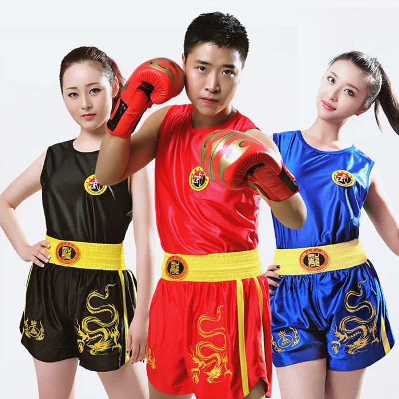 Шорты ММА для взрослых и детей униформа Санда костюм ушу саньда тайская рубашка