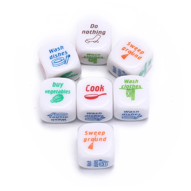 7 шт./компл. веселые игры в кости Романтика для влюбленных забавные Флирт Секс