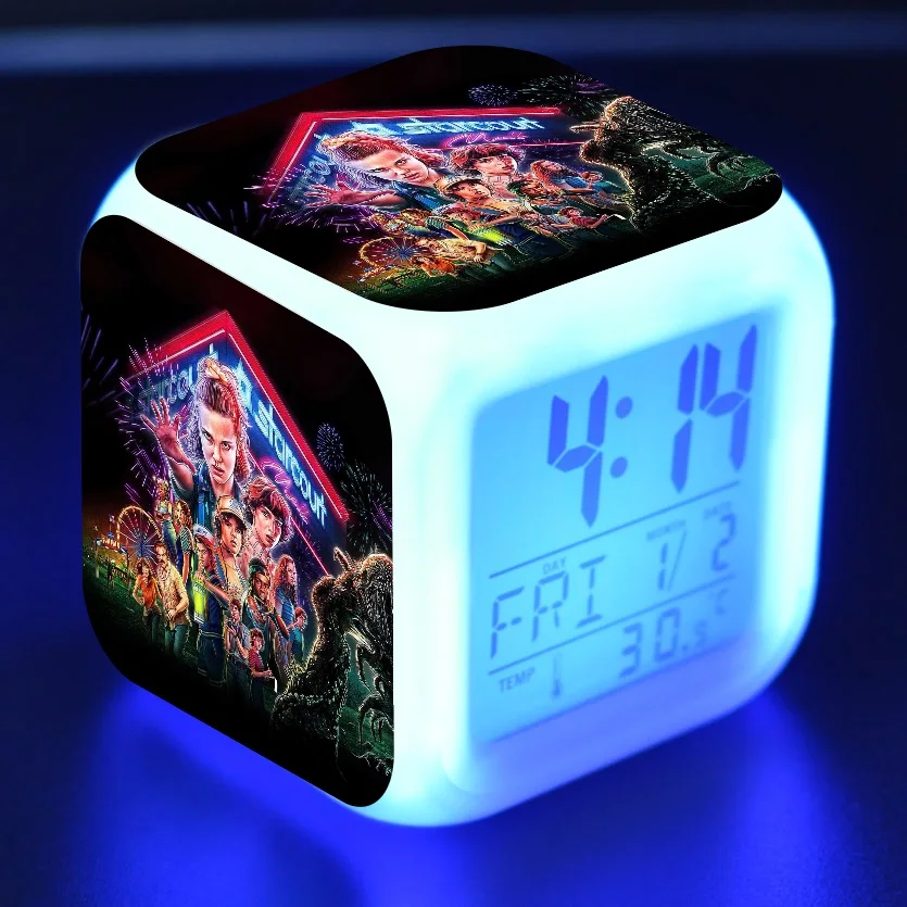 Светодиодный цифровой будильник с таймером и термометром 7 цветов|Игровые