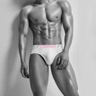 Новые мужские хлопковые трусы, сексуальное нижнее белье для мужчин, мужские трусы Гей-бикини, трусы с заниженной талией, мужское нижнее белье с U-образной выпуклостью, 0850, бренд BS3107