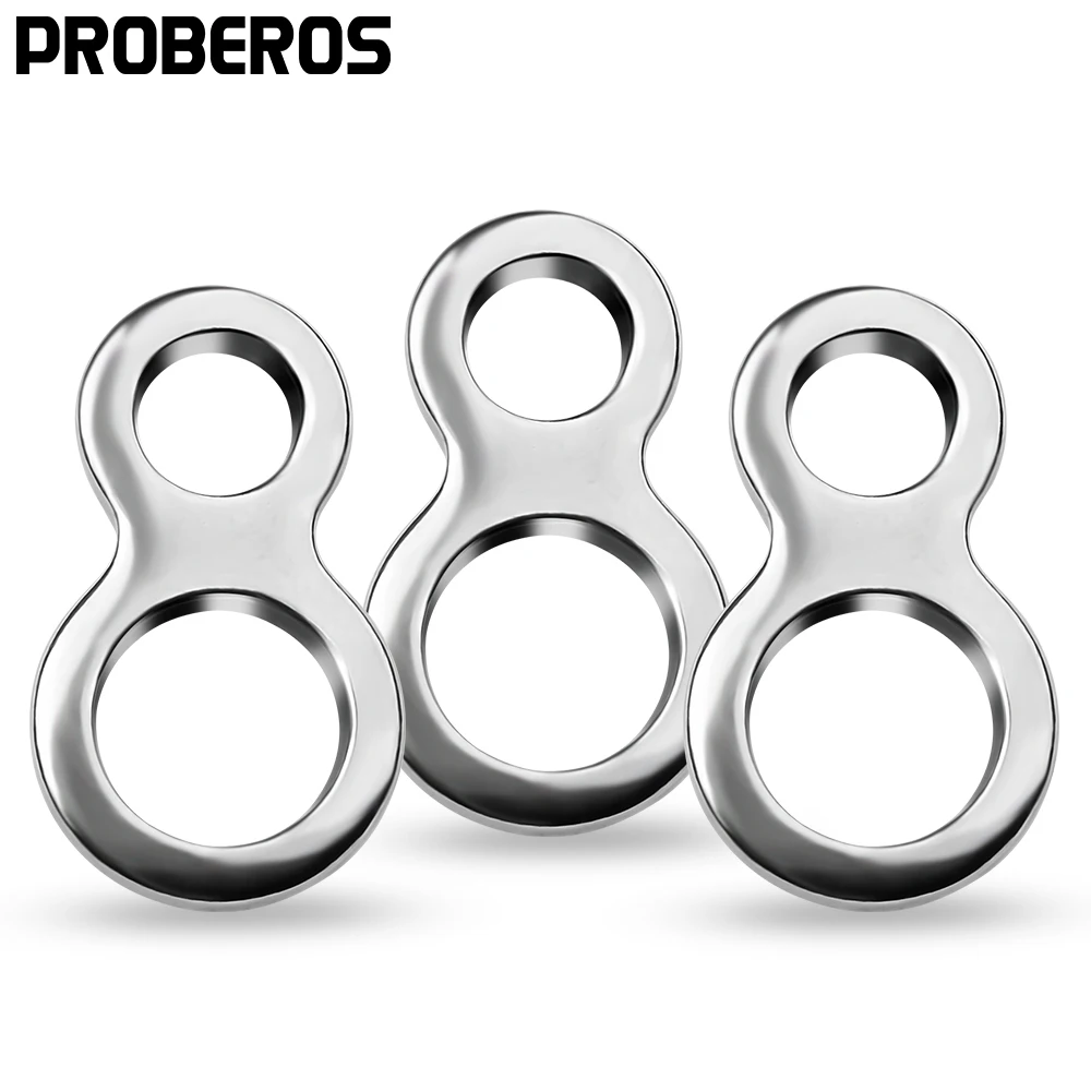 PROBEROS 500Pcs Fishing Connector 400-600LBS Swivel Trolling Solid Ring Jig Assist Hook 304 Stainless Steel Fishing Tackle