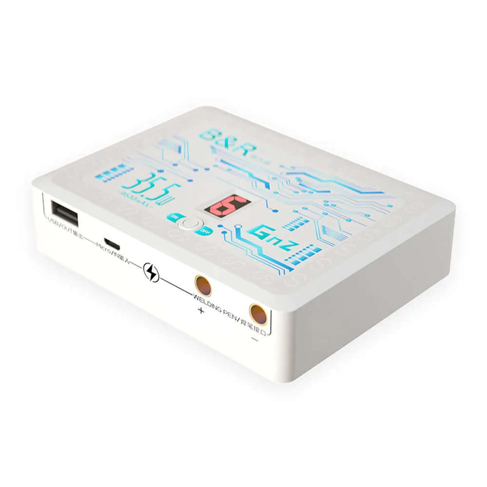 

18650 Battery Spot Welding Machine USB Recharging Interface Recharge Pal with 2.4A Fast-recharge 6 Gears of Power Adjustable