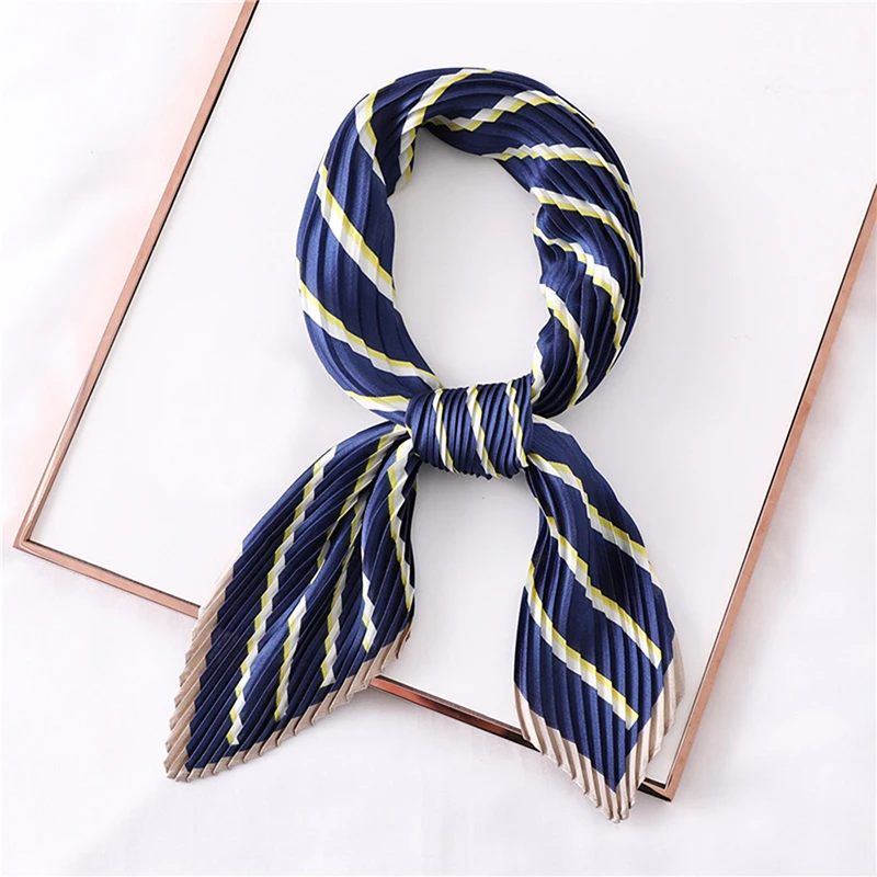 Новое поступление женский шарф в полоску длинный плиссированная Женская весенне