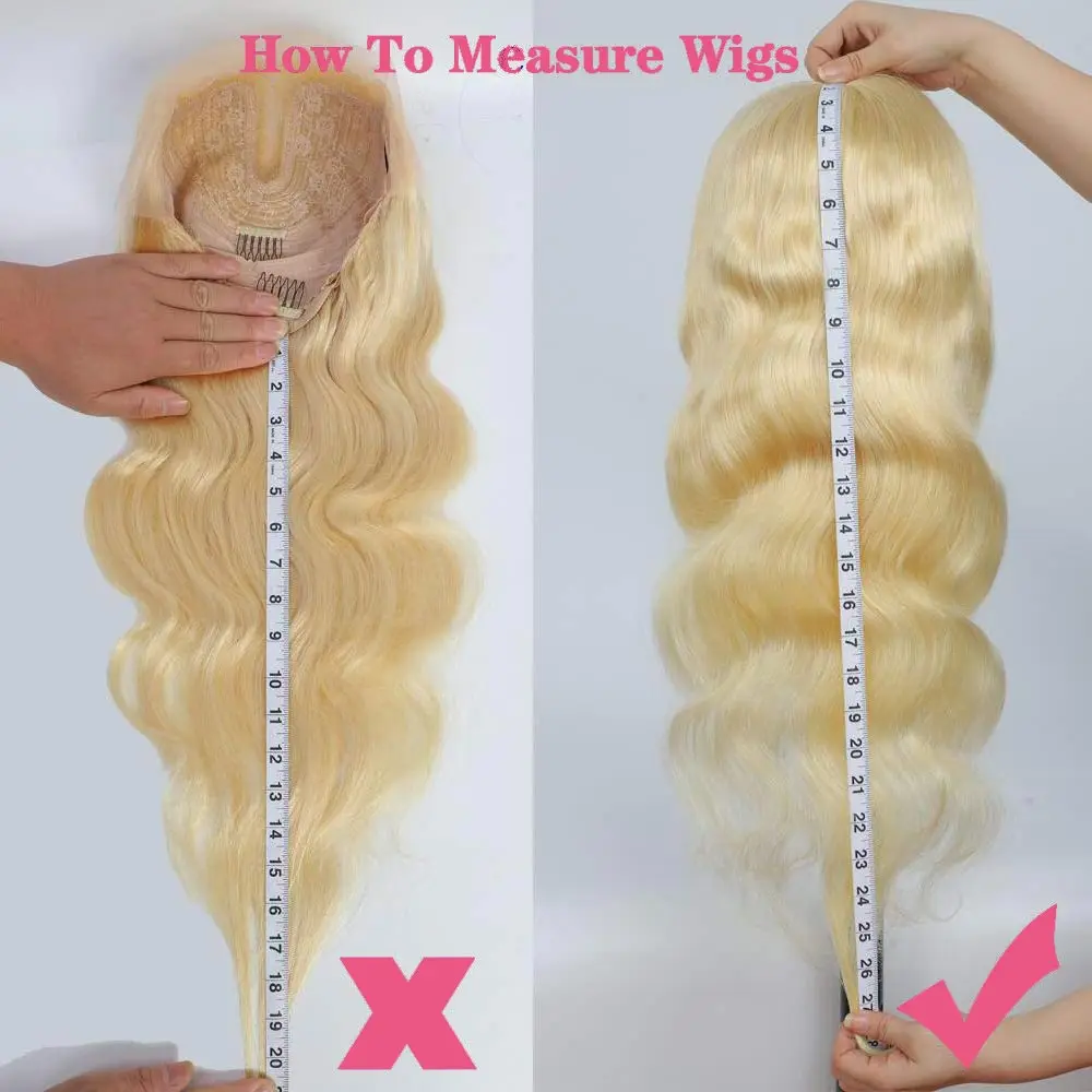 Супер парик 613 блонд на сетке без повреждений бразильские T-образные парики