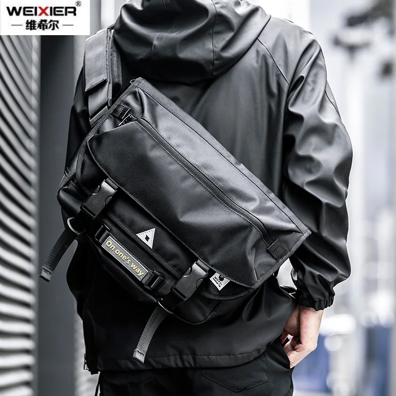 

Men Messenger Bags Waterproof Big Crossbody Shoulder Bag Famous Brands High Quality Men's Hip Hop Street Travel Bag Male bolso가방