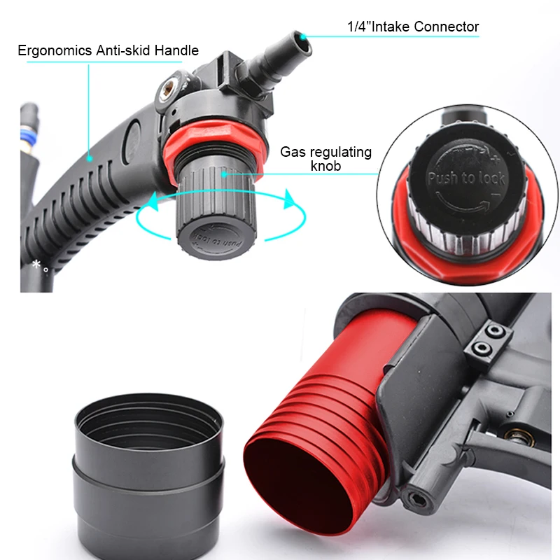Tungfull Glass Rubber Grout Construction Tools Pneumatic Sealant Guns 310ml Air Valve Silicone Sausages Caulking Tool Caulk | Инструменты