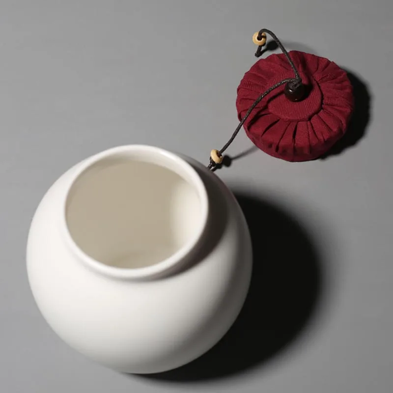 Керамическая банка в винтажном стиле с Пробковой Крышкой герметичный чайный