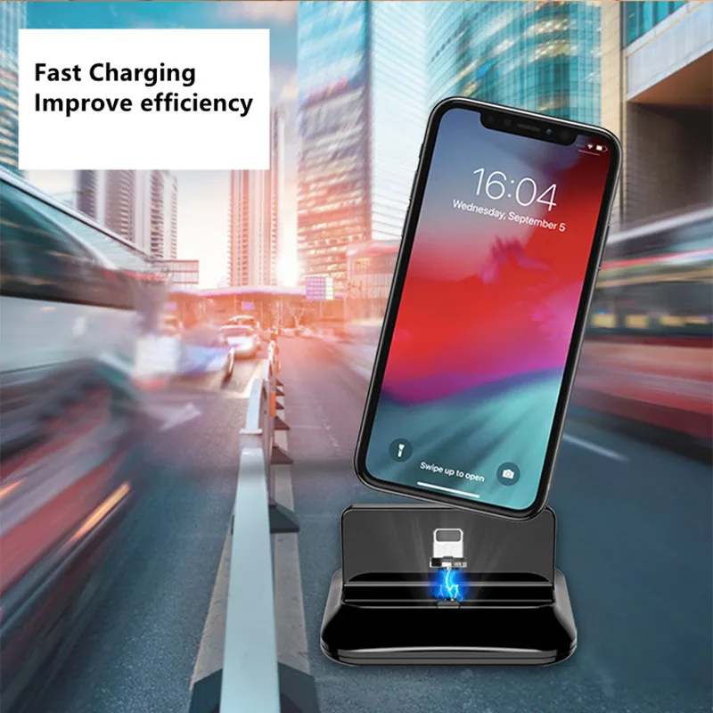 

Magnetic Dock Station Type c Charging Dock For Huawei P30 Pro Iphone Smartphone Charger Docking Station For Samsung S20 Apple