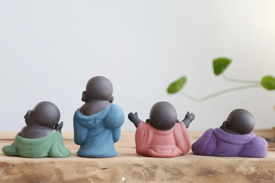 Подарок для чая счастливый Майтрейя Будда чай домашнее животное Чайный домик