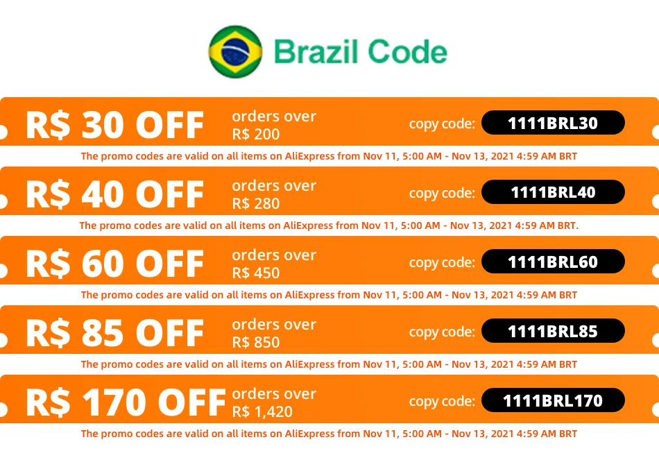 

Cupom, código do cupom