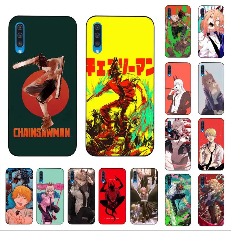 

YNDFCNB Anime Chainsaw Man Phone Case for Samsung A51 01 50 71 21S 70 10 31 40 30 20E 11 A7 2018