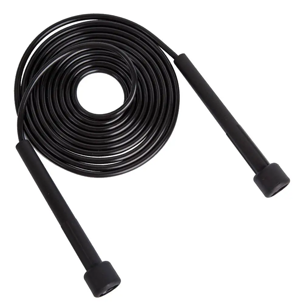 

Skipping Rope PVC Small Handle Lose Weight Jump Skipping Rope Adjustable Sports Fitness Black Speed Jumping Rope For Fitness