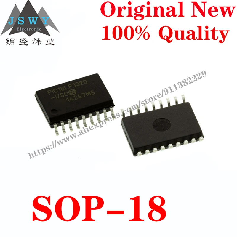 

Полупроводниковый 8-битный микроконтроллер SOP-18, 10 ~ 100 шт., Встроенный микроконтроллер MCU, чип для модуля arduino, бесплатная доставка PIC18LF1320