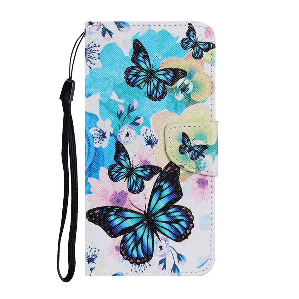 

Flower Leather Flip Cover For Huawei P Smart 2019 2020 P Smart Z 2019 Y5P Y6P Y9 Prime Y5 Y6 2018 2019 Wallet Case