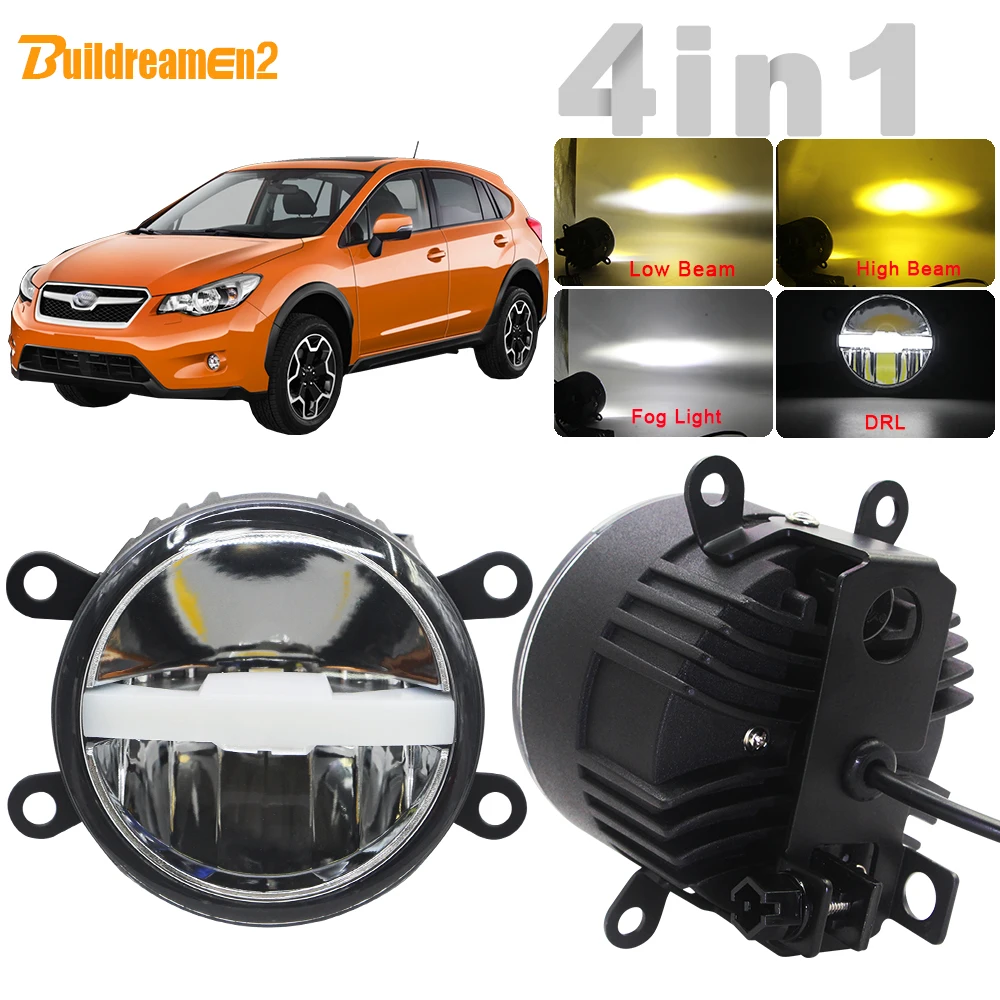 

30W Car LED Kit Fog Lamp + Headlight High Beam Low Beam + DRL With Harness Wire 5000LM H11 12V For Subaru XV 2013 2014 2015 2016