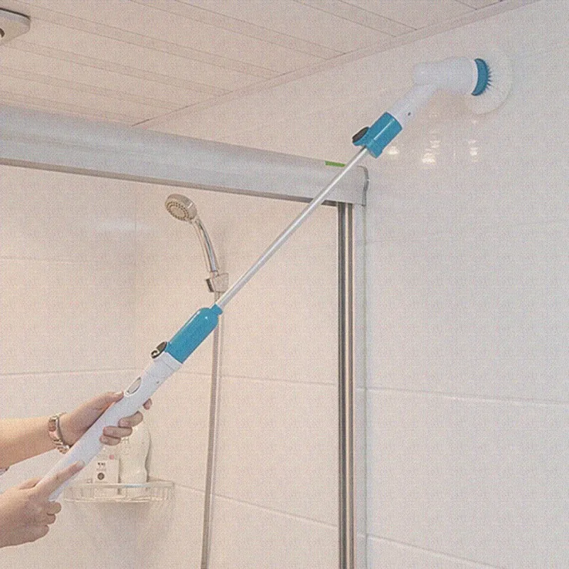 Электрическая Чистящая Щетка Turbo Scrub регулируемая Беспроводная зарядка чистый