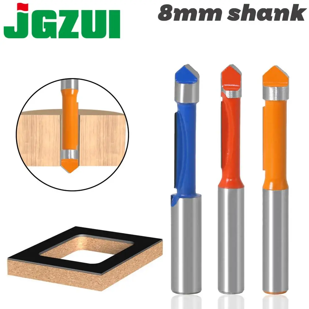 

6mm,8mm,Diameter Panel Pilot Trim Router Bit - 8" Shank