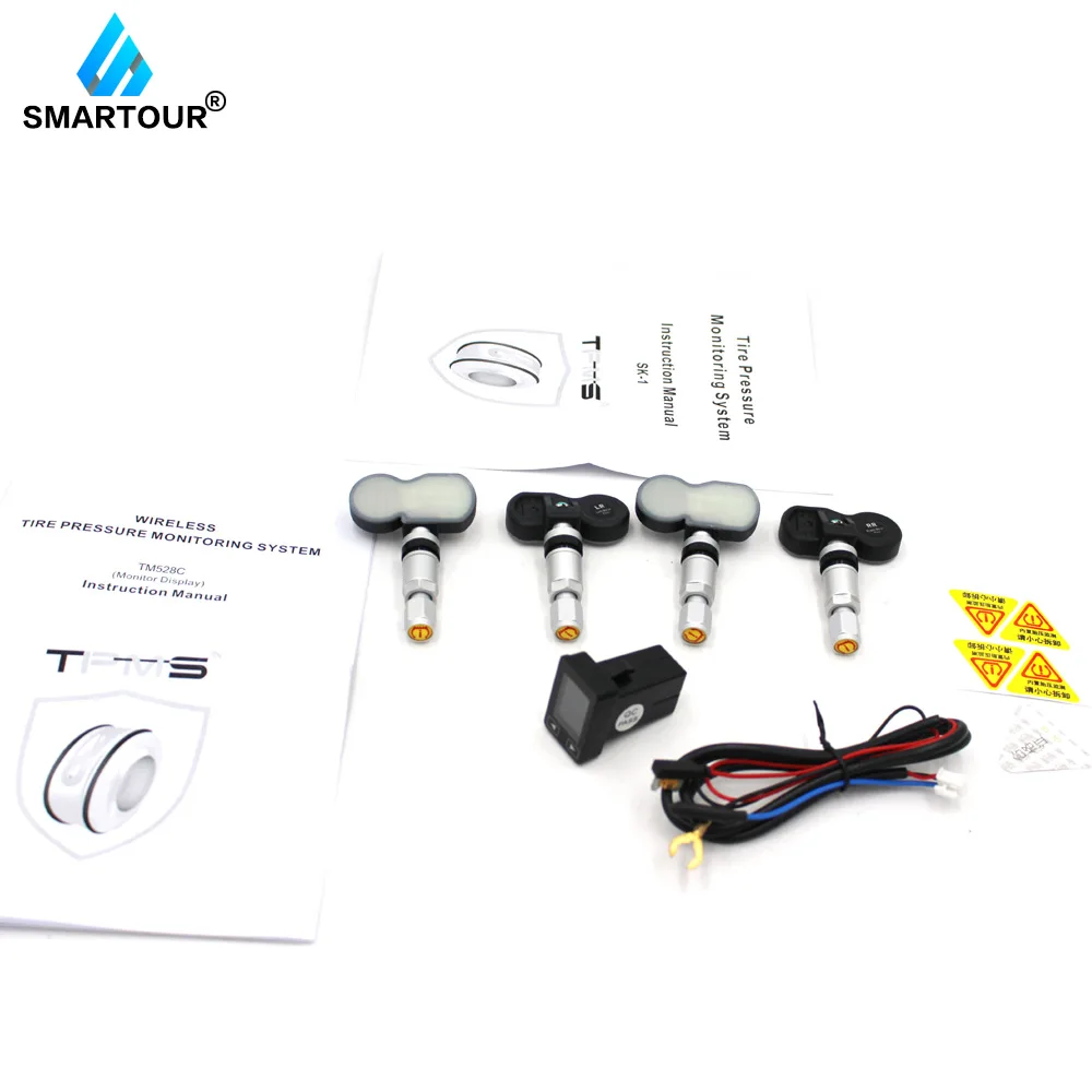 

Smartour For Toyota Car electronics Wireless TPMS Tire Pressure Monitoring System Internal/External LCD Display
