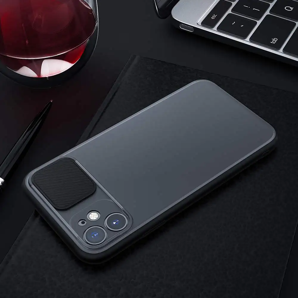 BlitzWolf Protective Phone Cases for iPhone 11 Pro Max Slide Lens Cover Shockproof Antiscratch Smart Mobile Case Men Women | Мобильные
