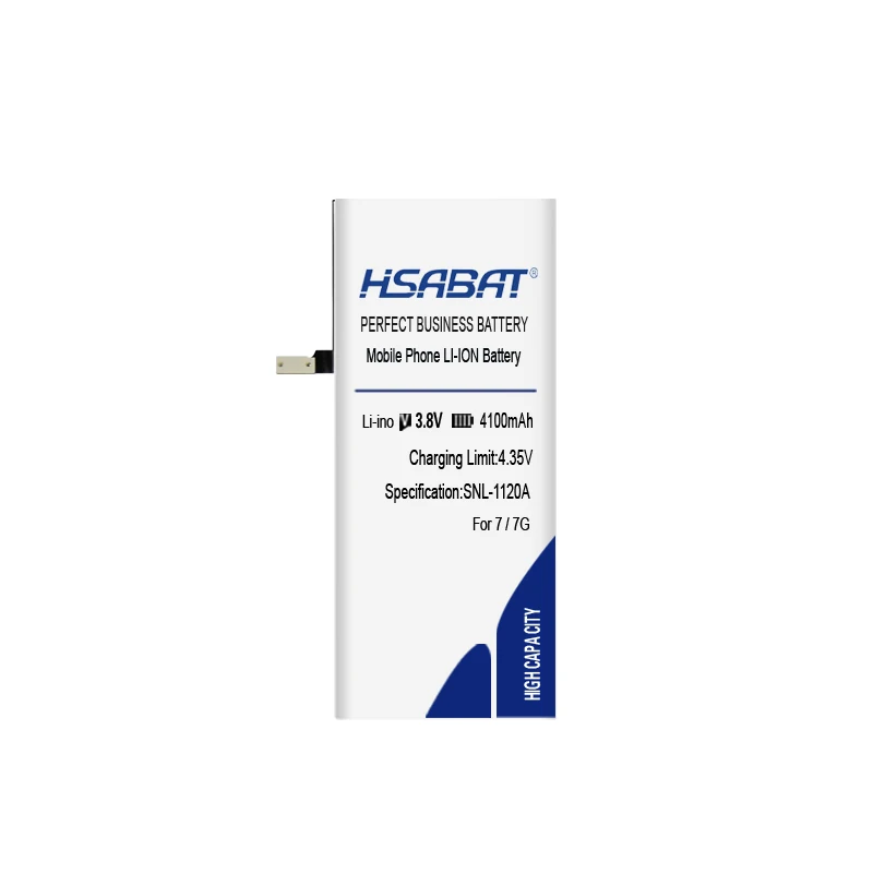 for 7 4100mAh HSABAT аккумулятор высокой емкости для iphone 5 для iphone 5S 5C 6 6S 7 Бесплатные инструменты+ наклейка - Цвет: for 7 4100mAh